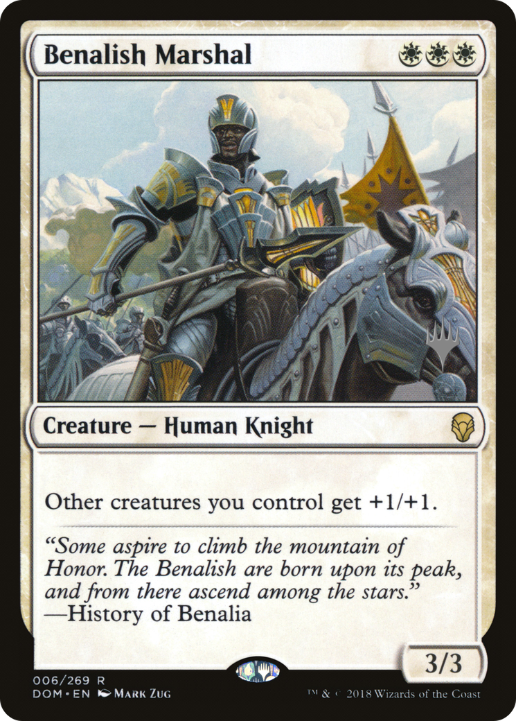 Maréchal de Benalish (Pack promotionnel) [Dominaria Promos] 
