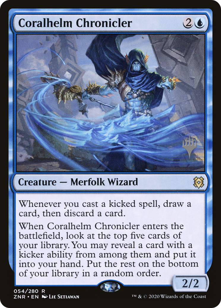 Coralhelm Chronicler (Pack promotionnel) [Zendikar Rising Promos] 