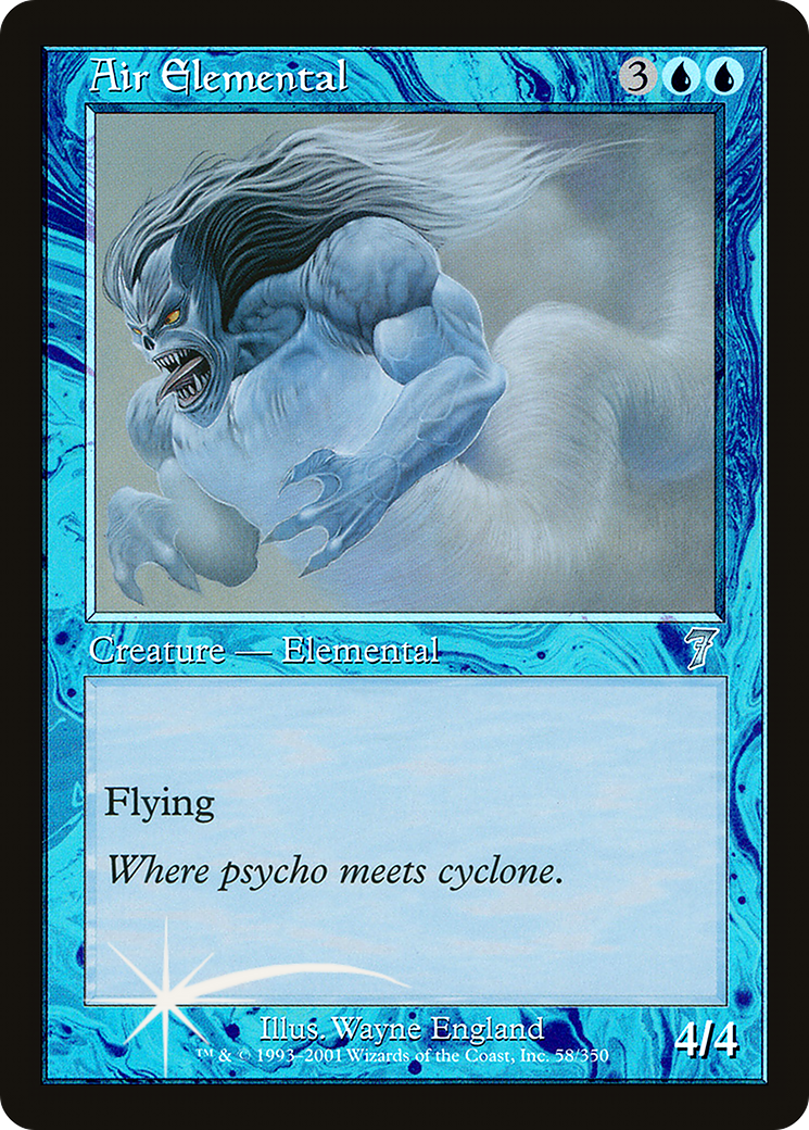Air Elemental (7ED-058) - 7th Edition