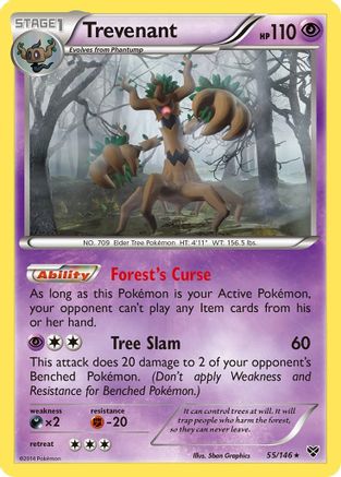 Trevenant 055/146  - Holofoil - Holo Rare