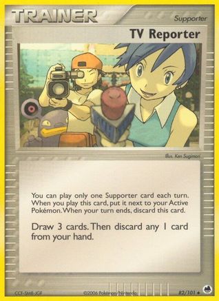 TV Reporter (82/101) (Estampillé) [EX : Dragon Frontiers] 