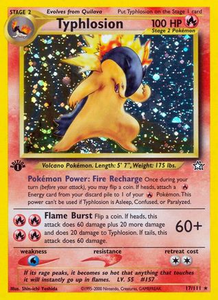 Typhlosion (17/111) [Neo Genesis 1ère édition] 