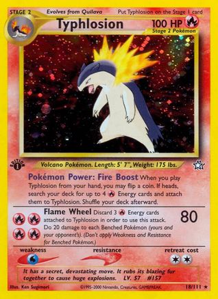 Typhlosion (18)  - 1st Edition Holofoil - Holo Rare