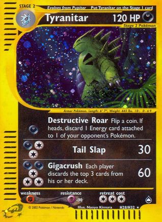Tyranitar (H28)  - Holofoil - Holo Rare
