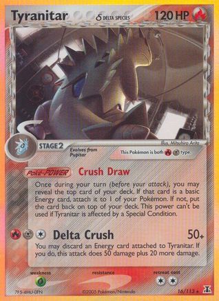 Tyranitar (Delta Species)  - Holofoil - Holo Rare