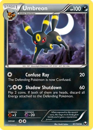 Umbreon (61) (61) 061/108  - Uncommon
