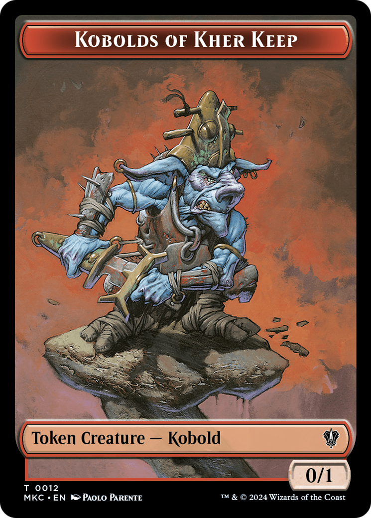 Soldat // Jeton double face du donjon des Kobolds de Kher [Meurtres à Karlov Manor Commander Tokens] 