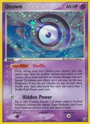 Unown (D)  - Holofoil - Holo Rare