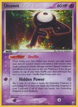 Unown (F)  - Holofoil - Holo Rare