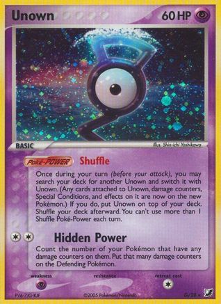 Unown (G)  - Holofoil - Holo Rare