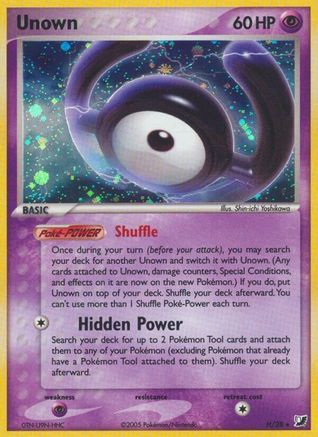 Unown (H)  - Holofoil - Holo Rare