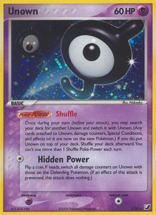 Unown (J)  - Holofoil - Holo Rare