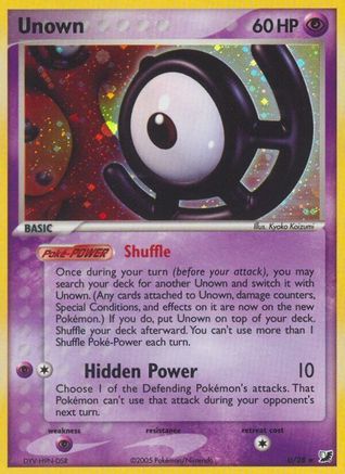 Unown (U)  - Holofoil - Holo Rare