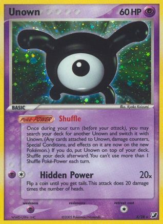 Unown (X)  - Holofoil - Holo Rare