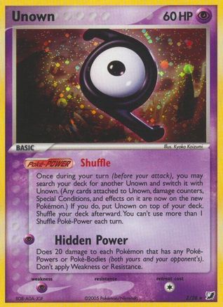 Unown (Z)  - Holofoil - Holo Rare