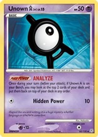 Unown [A] 065/130  - Uncommon