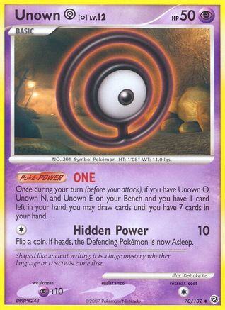 Unown [O] 070  - Uncommon