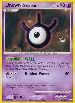 Unown (W)  - Uncommon