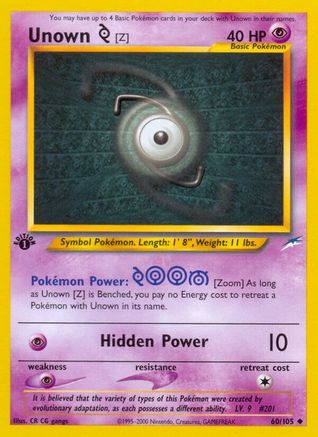 Zarbi [Z] (60/105) [Neo Destiny 1ère édition] 