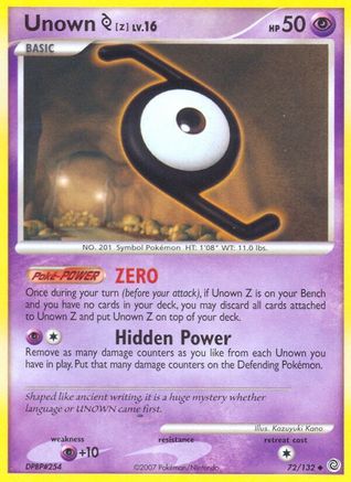 Unown [Z]/132  - Uncommon
