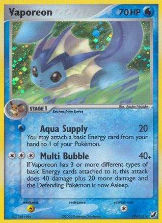 Vaporeon  - Reverse Holofoil - Holo Rare