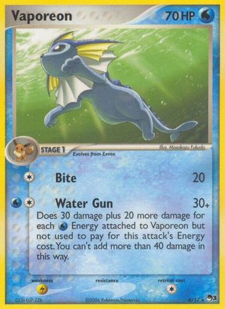 Vaporeon 006  - Rare