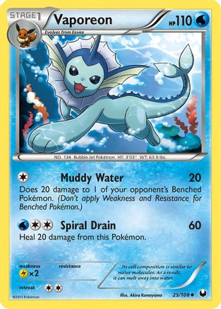 Vaporeon 025/108  - Uncommon