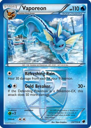 Vaporeon (Team Plasma) 020  - Uncommon