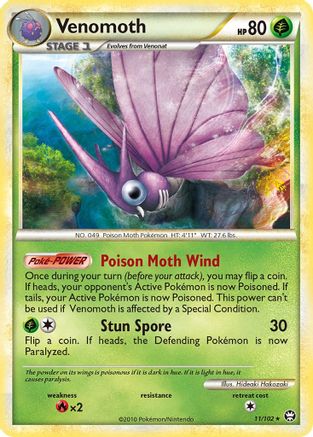 Venomoth 011  - Holofoil - Holo Rare