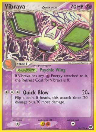 Vibrava (24/101) (Espèce Delta) [EX : Dragon Frontiers] 