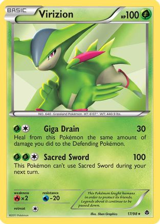 Virizion  - Holofoil - Holo Rare
