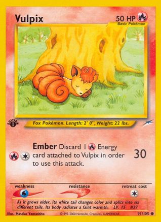 Vulpix 091  - 1st Edition - Common
