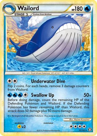 Wailord 031/102  - Rare