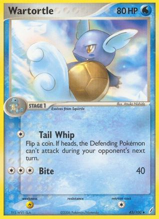 Wartortle 043/100  - Reverse Holofoil - Uncommon