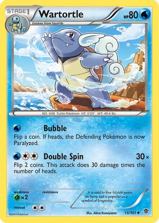 Wartortle (15/101) [Noir et blanc : explosion de plasma] 