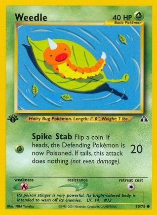 Weedle (70/75) [Neo Discovery 1ère édition] 