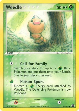 Weedle 086  - Common