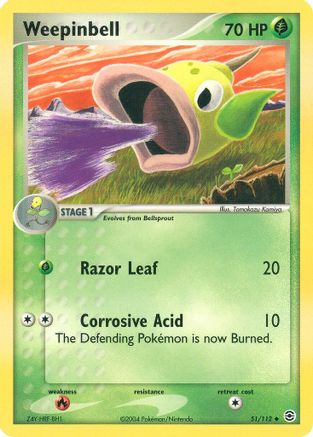 Weepinbell (51/112) [EX : Rouge Feu et Vert Feuille] 