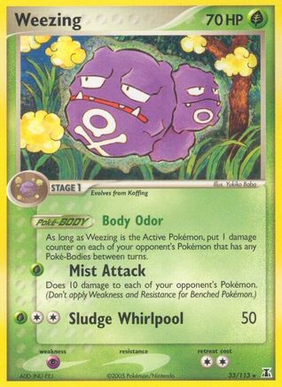 Weezing (33/113) (Estampillé) [EX : Espèces Delta] 