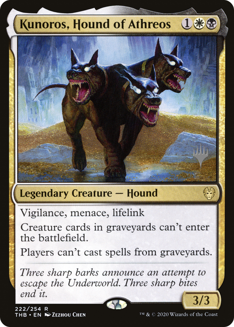 Kunoros, Chien d'Athreos (Pack Promo) [Theros Beyond Death Promos] 