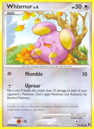 Whismur (94/106) [Diamant &amp; Perle : Grandes Rencontres] 