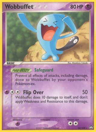 Wobbuffet (24/108) (Estampillé) [EX : Gardiens du pouvoir] 