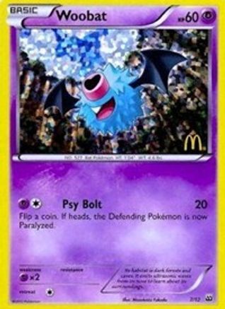 Woobat (7/12) [Promos McDonald's : Collection 2012] 