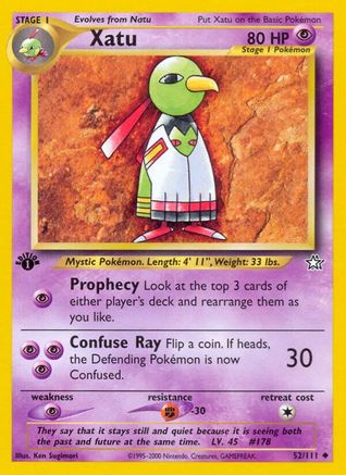 Xatu 052  - 1st Edition - Uncommon