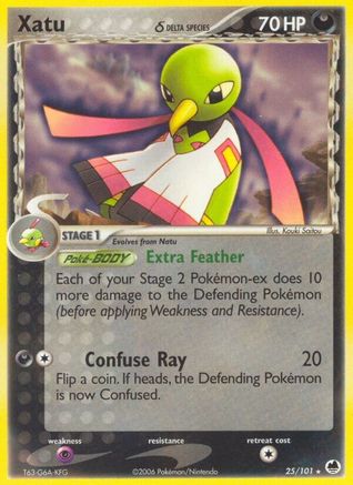Xatu (25/101) (Espèce Delta) (Estampillé) [EX : Dragon Frontiers] 