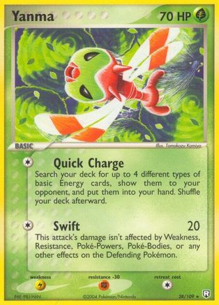 Yanma  - Reverse Holofoil - Rare