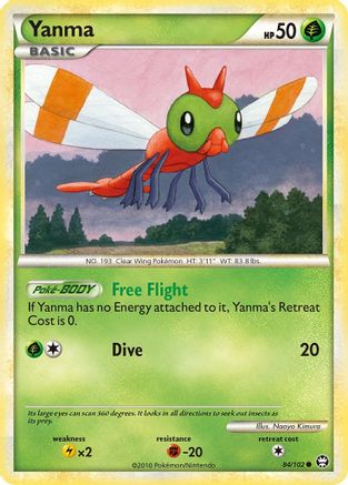 Yanma (84/102) [HeartGold &amp; SoulSilver : Triomphant] 