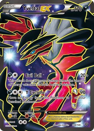 Yveltal EX (144 Full Art)  - Holofoil - Ultra Rare