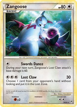 Zangoose (39/95) [HeartGold &amp; SoulSilver : Call of Legends] 
