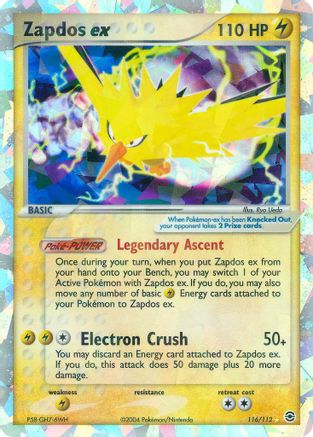 Zapdos ex  - Holofoil - Secret Rare